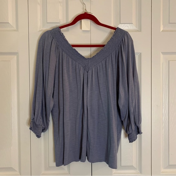 Maurices Tops - Maurice’s Blue Women's Smocked Top Size XL